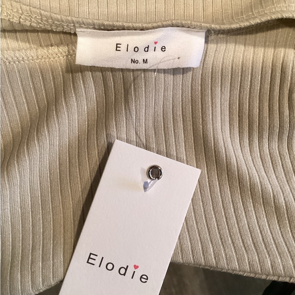 Elodie Cream Ribbed Top - Picture 5 of 5